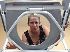 Femdom POV Farting on Toilet Slave